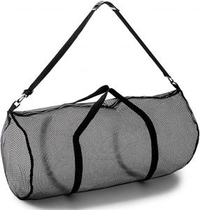 Quality Mesh Sports Duffle Bag Multipurpose Oversized Gym Bag With Zipper Adjustable for sale