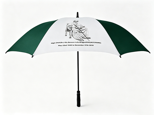 Custom Memorial Golf Umbrella | 60 Inch Commemorative Keepsake Umbrella
