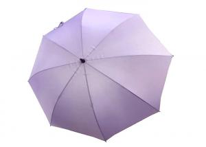 Quality Automatic Long Shaft Purple Golf Umbrella , Windproof Golf Umbrellas 27 Inch 8 Pannels for sale