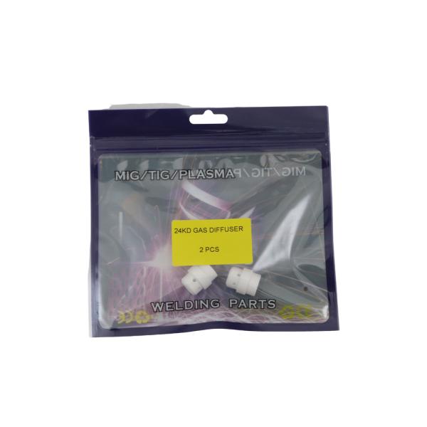 UPPERWELD 24KD Gas Diffuser Water Cooled Mig Torch White Ceramic for Professional Welding