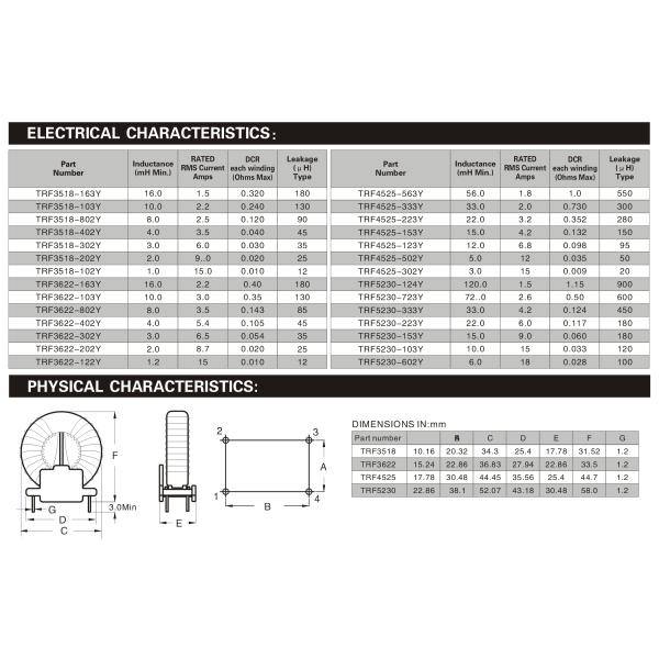 Light Weight Common Mode Power Line Choke Reliable ISO 9001 Certification