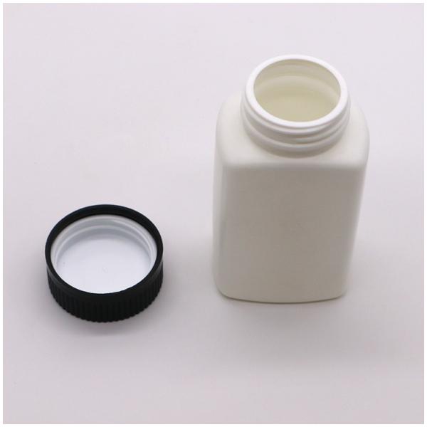 SCREW CAP 120mL HDPE Square Shape Customized Color Empty Medicine Pill Bottle Container