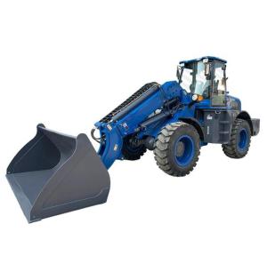 Quality 2.5ton Bucket Front End Wheel Loader Machine Small Telehandler Telescopic Forklift for sale