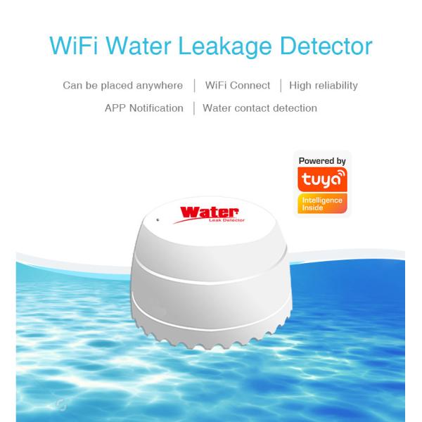 Tuya Smart Home Life Remote Control Low Power Consumption Wifi Water Pipe Leakage Detector