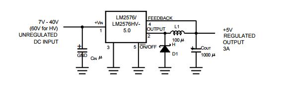 regulators are monolithic integrated circuits that provide all the active functions for a step-down switching LM2576T-AD