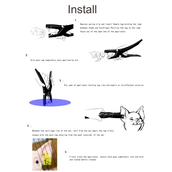 Full ICAR Certified RFID Electronic Ear Tags For Livestock Tracking