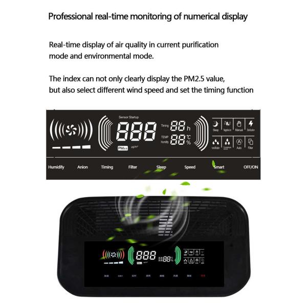 Homefish H12 H13 Hepa Filter Humidifying Air Purifier 330M3/H