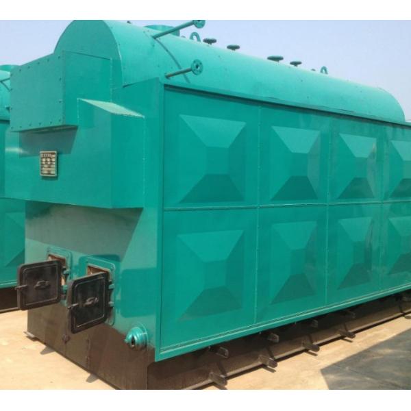 Reliable Manual Coal Fired Steam Boiler 2 T Furnace Smoke Box Movable Grate Fan
