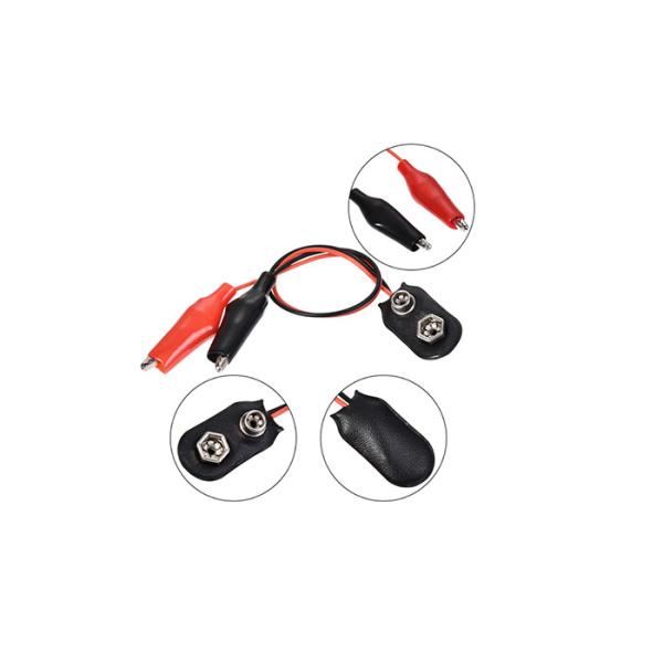 9V Snap Battery Button Alligator Clips Electronic Components Batteries Connector