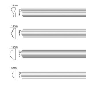 Quality Customized Polyurethane Foam Wainscoting Interior Wall Moulding Decorative Chair Rail for sale