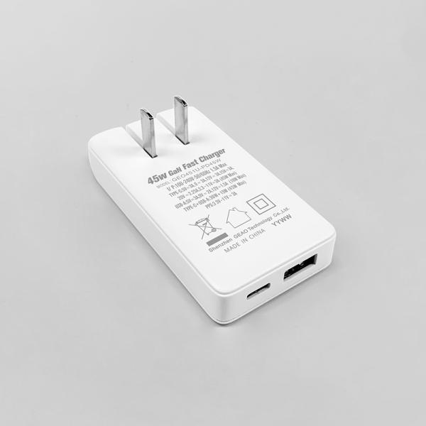 20V 2.25A USB A Fast Charger USB C 45W PD Adapter Charger JP US Plug