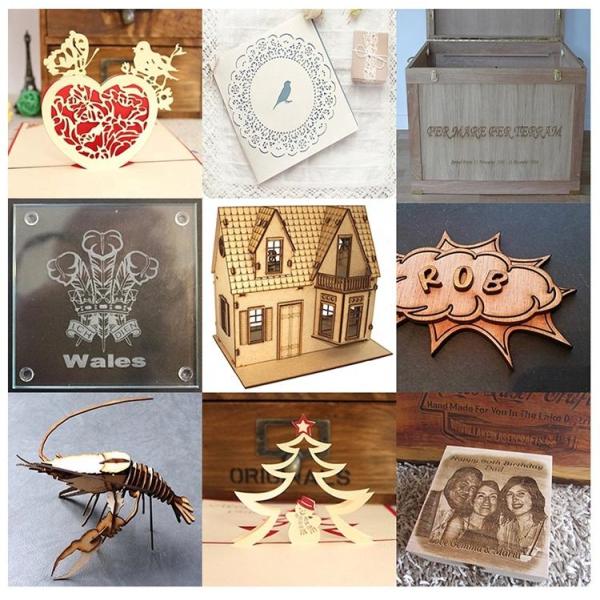 150W Double Head CO2 Laser Cutting And Engraving Machine Durable For Acrylic MDF Glass With 3D Feature For Retail Industries