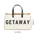 Reusable Canvas Grocery Shopping Tote Bag in Organic Cotton Material with Letter