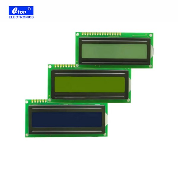 128x64 Resolution TFT LCD Display Module 80x36MM with 16x1 Yellow Green Characters and 1601 LED Backlight Option