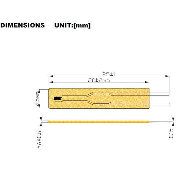 High Precision MF55 Thin Film Thermistor NTC 10k ohm B value 3950 NTC Chip Resistance