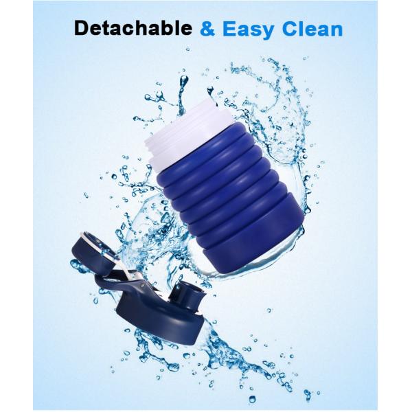 750ml Collapsible Silicone Foldable Water Bottle BPA Free