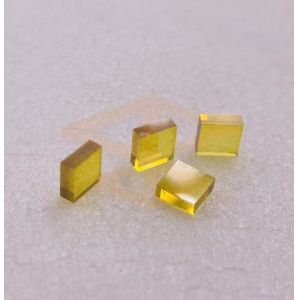 Quality Yellow Color 6 Sides Polished MCD Diamond Plate For Optical Windows Use for sale