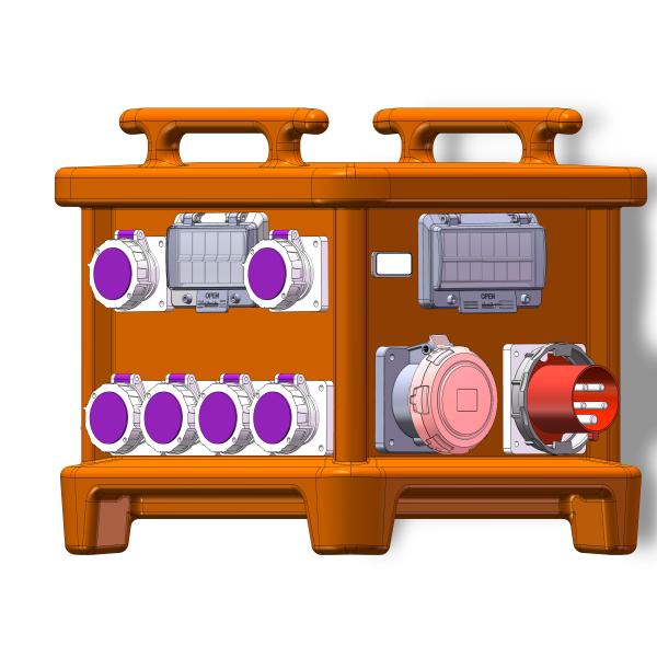 HDPE Cover 18 Channel Orange Distribution Box Leakage Proof