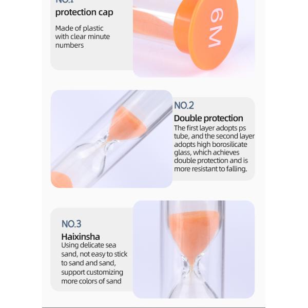 30 Second 1 2 3 Minute Hourglass Sand Timer Clock Custom Color