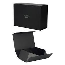 Quality Pure Black Custom Packaging Rigid Boxes Bulk Matt Varnish for sale