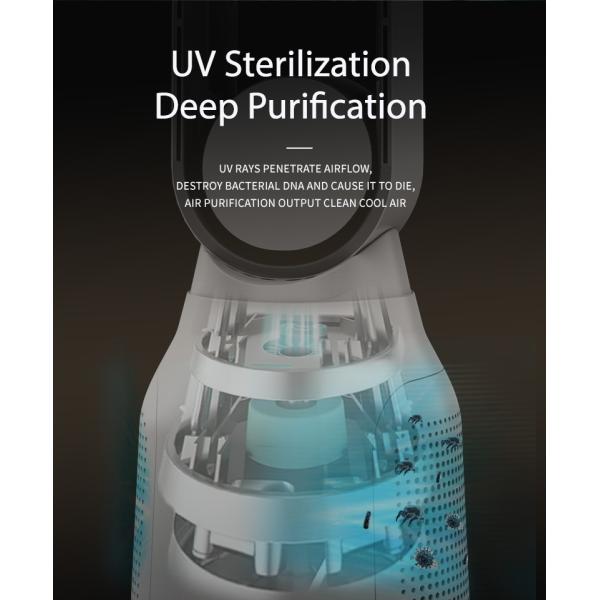 Homefish OEM 2 In 1 Air Purifier Bladeless Fan 27*111cm