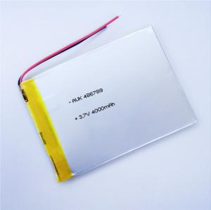 Quality 1S1P High Capacity LiPo Battery 1C Lithium Ion Polymer Battery 3.7v 4000mah for sale
