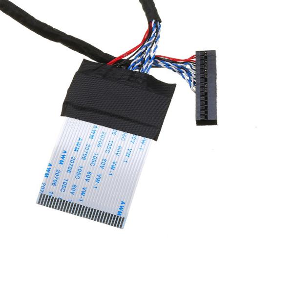 Industrial 2CH 8 - Bit 30 Pin LCD LVDS Cable FFC To Dupont Interface LTM190BT07