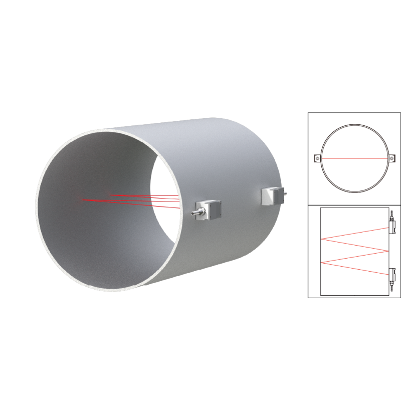 Clamp On Type Ultrasonic Energy Meter ST501 PT100 Employing Transit Time Method for and Accurate Liquid Flow Measurement