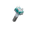Vertical Digital Incremental Rotary Encoder With 0.5mm Travel Push Switch,
