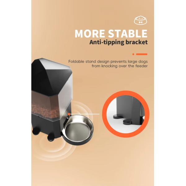 Remote Control Tuya Smart Pet Feeder Large Capacity Timed Dog Food Dispenser With Camera