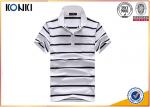 Fashion Style Custom Polo Shirt Classic Mens 100% Cotton Yarn Dyed Stripe