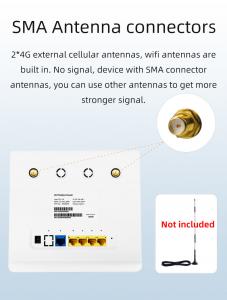 Quality Unlocked 4G LTE Modem Router With Dual SIM Card Slot Detachable Cellular Antennas for sale