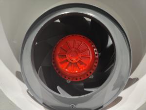 China 2657 Rpm Backward Centrifugal Fan 280mm 0.62kW Motor In Line Centrifugal Fan on sale
