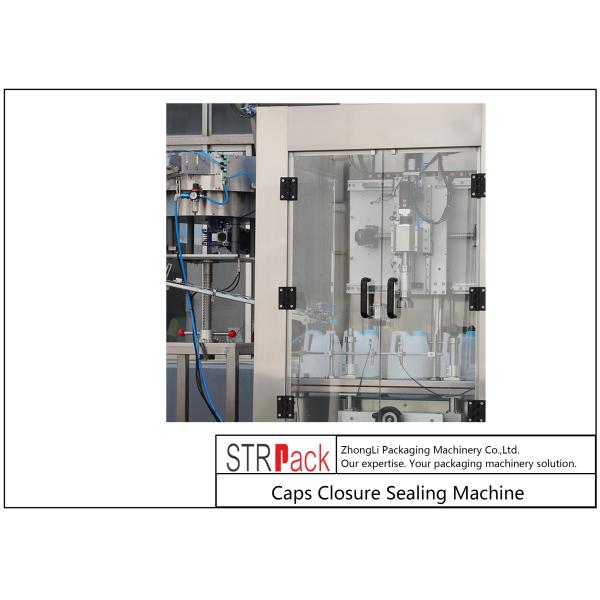 Tracking Plastic Caps Closure Sealing Machine Bottle Neck Take Cap System