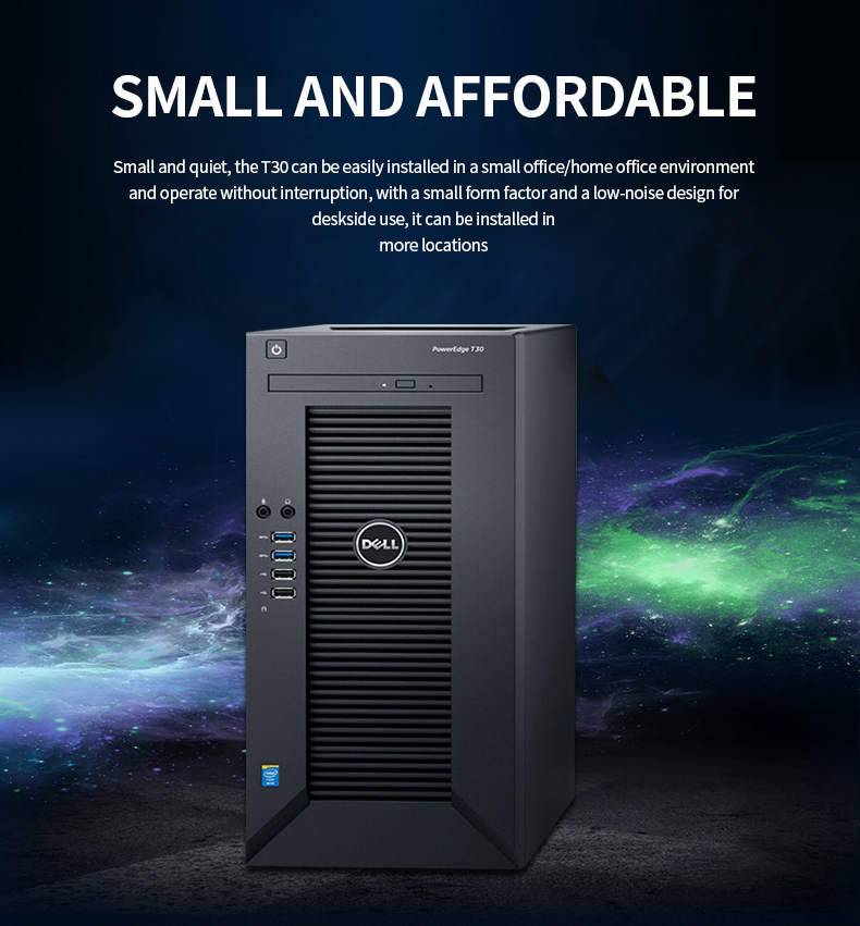 High Quality Original Intel xeon E3-1225 v5 Mini Tower Workstation Delll PowerEdge T30 Server