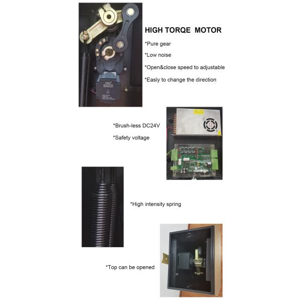 140W Output Power Traffic Barrier Gate System For Car Parking Management
