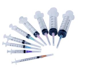 China OEM Disposable Medical Syringe Plastic Luer Lock Syringe With Needle on sale