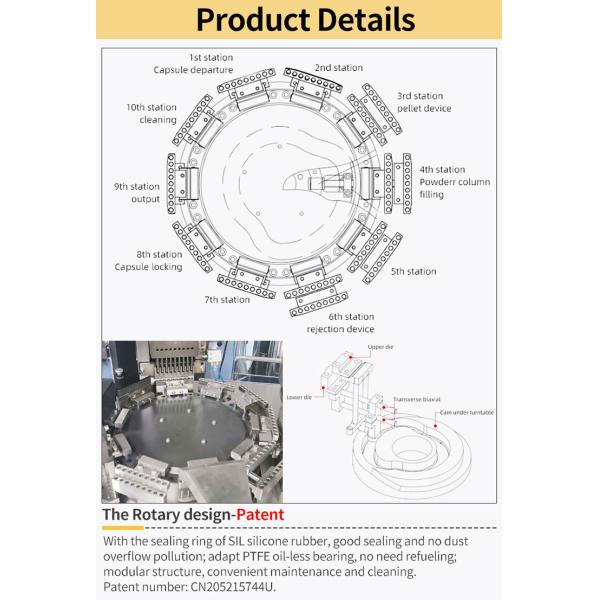 Richpacking NJP series 1500D electronic fully automatic rotary capsule filling machine