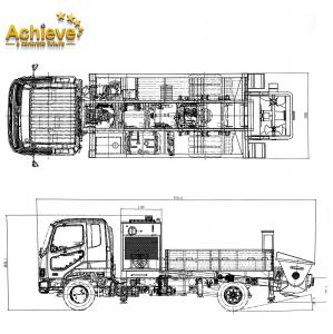 Quality PTO Driven Truck Mounted Concrete Line Pump AI-50CLPP 40M³/H For Australia for sale