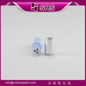 China SRS cosmetic packaging supplier plastic 10ml triple ball roll on bottle for face massage on sale