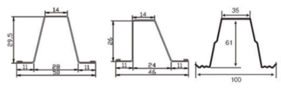 2T Furring Channel Roll Forming Machine 40m/min Steel Tile