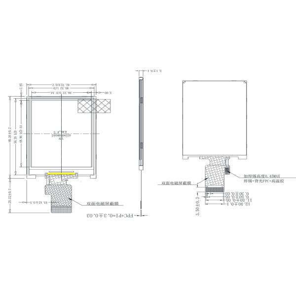 Small LCD Screen 2.4-inch IPS Type 240 * 320 Resolution MCU Interface ST7789P3 Driver IC Instrument Display Terminal