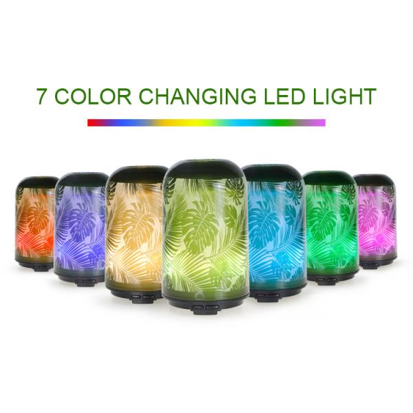 Maple Leaf DC24V 100ml Tabletop Glass Aroma Diffuser For Hotel