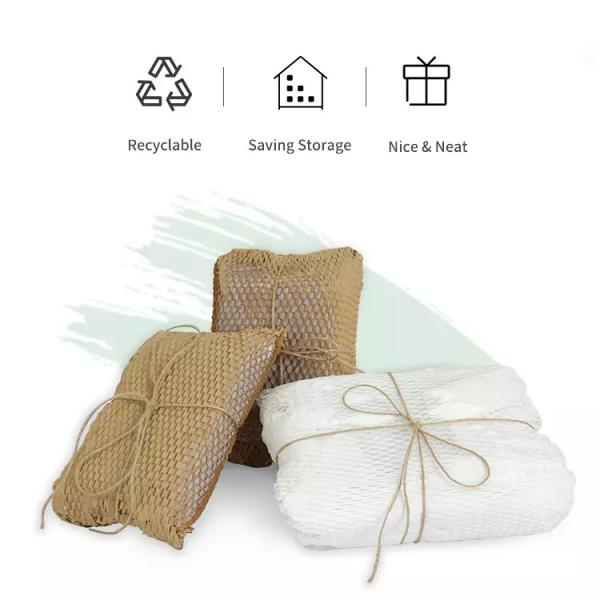 Biodegradable Protective Cushioning Filling Buffer Packaging Roll Kraft Wrap Honeycomb
