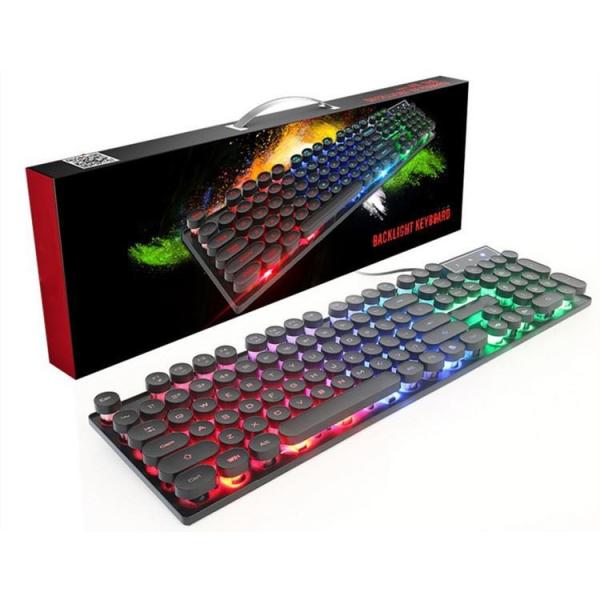 Custom Backlight Wired Computer Keyboard And Mouse For Gaming Typewriter