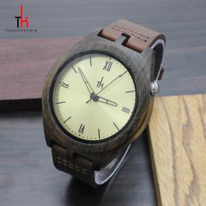 China Made Watch japan movement your logo custom wood watches Black sandal watch