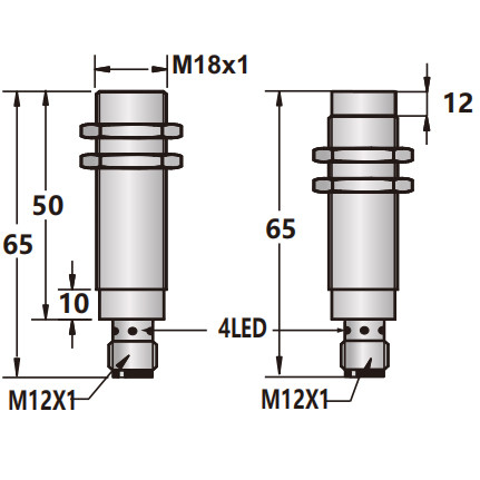 SR-SL-C18 M18 Inductive Proximity Sensor IP67 Dc Proximity Switch Light