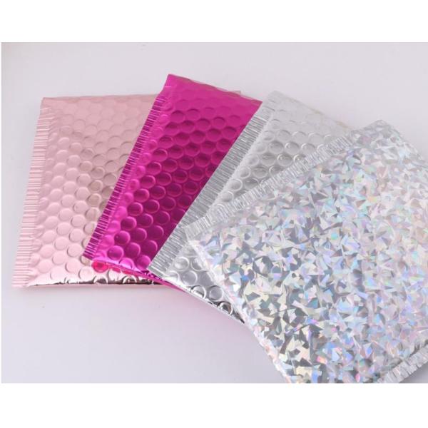 Holographic Bubble Foil Shipping Mailing Bags Metallic Padded Envelopes