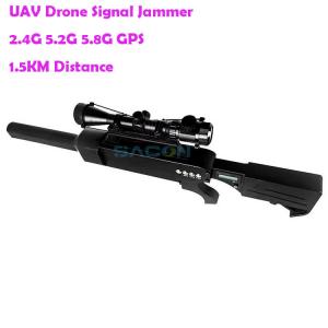 China DJI Phantom 65w GPS 5.2G 5.8G Gun Drone Signal Jammer on sale