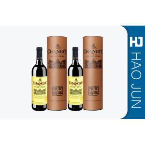 Buy cheap Brown Packing Cardboard Wine Tubes Cylinder / Round Shaped For Gift from wholesalers